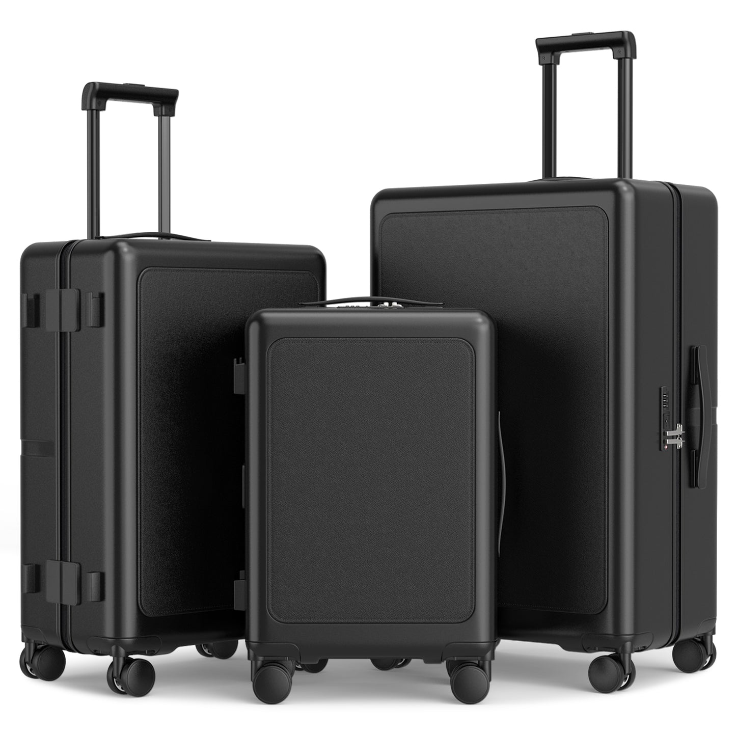 Joyway Luggage Sets 3 Piece with SpinnerWheels, Carry On Luggage 20In with PCHardshell, Lightweight Suitcase Set with TSALock and Pressure-resistant Frame, 20/24/28Inch PF003