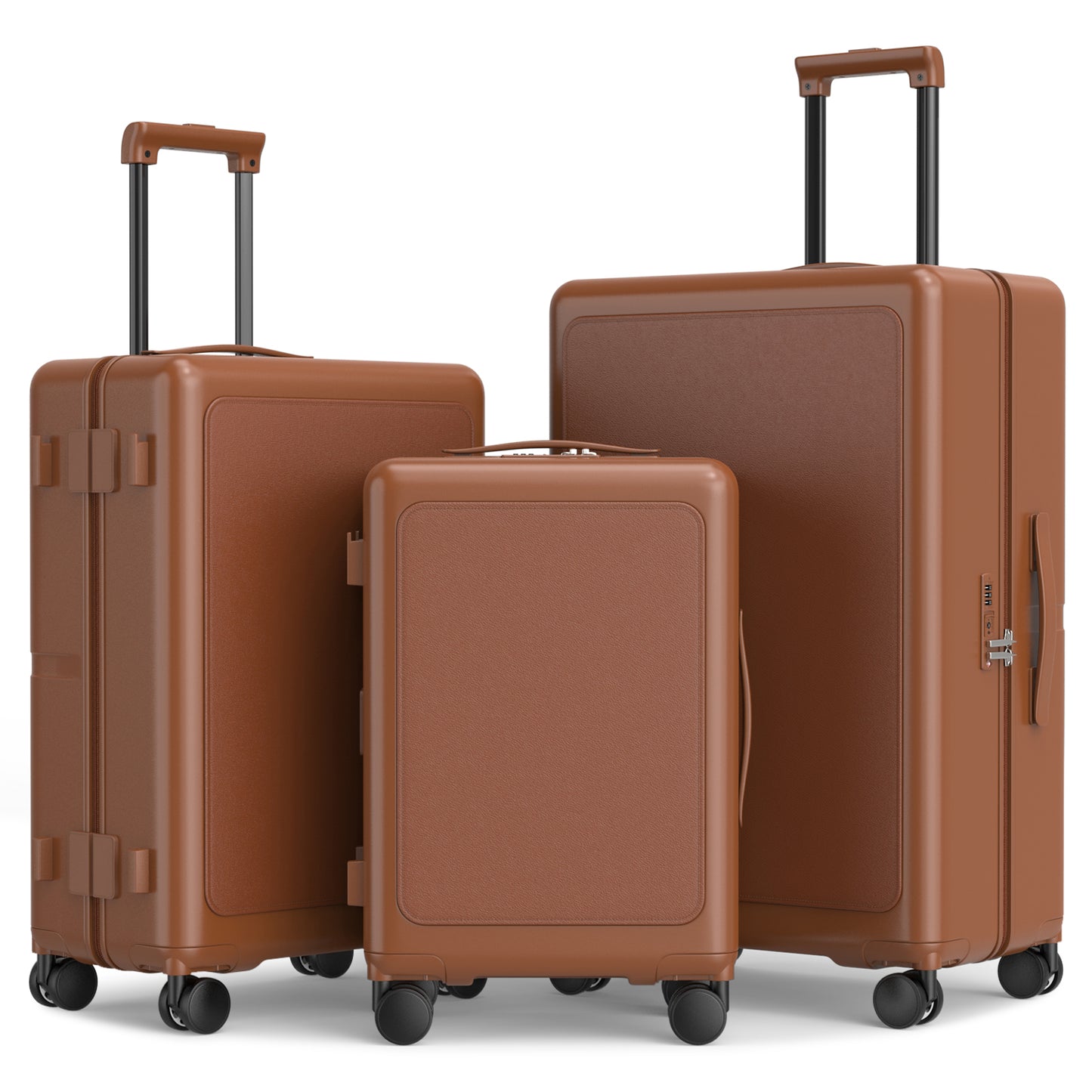 Joyway Luggage Sets 3 Piece with SpinnerWheels, Carry On Luggage 20In with PCHardshell, Lightweight Suitcase Set with TSALock and Pressure-resistant Frame, 20/24/28Inch PF003