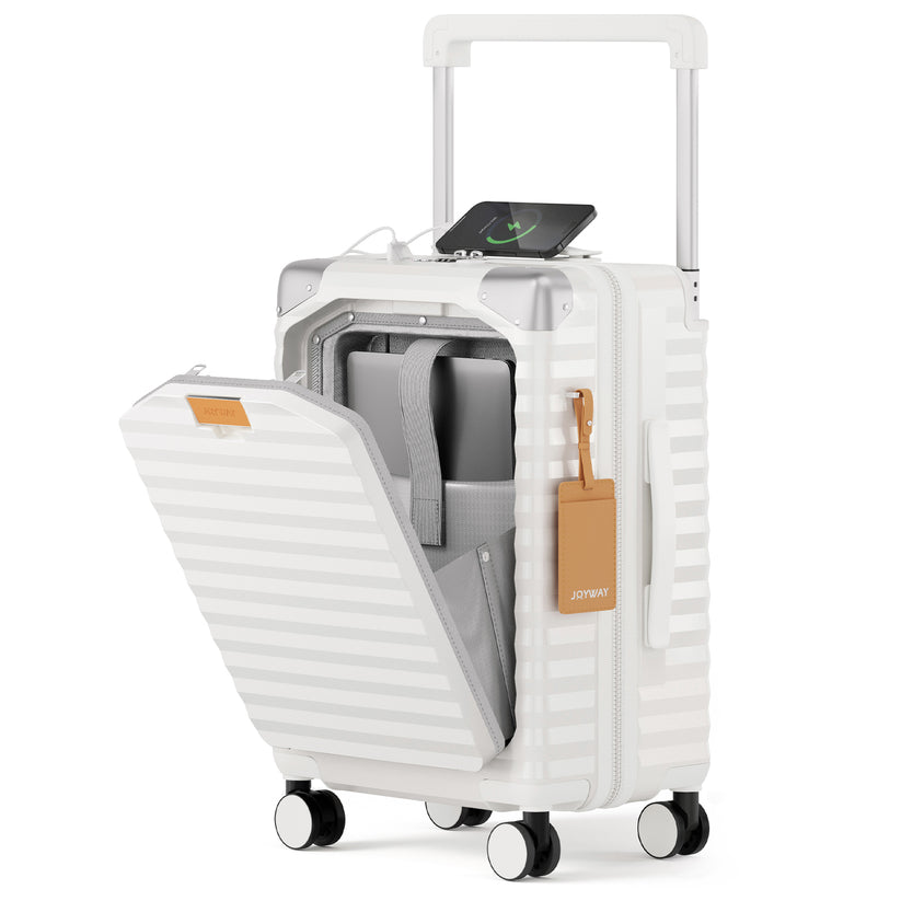 Joyway Aluminum Frame Front Opening Carry-On Suitcase