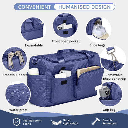 Joyway Duffle Bag, Foldable Gym Bag with Wet Bag