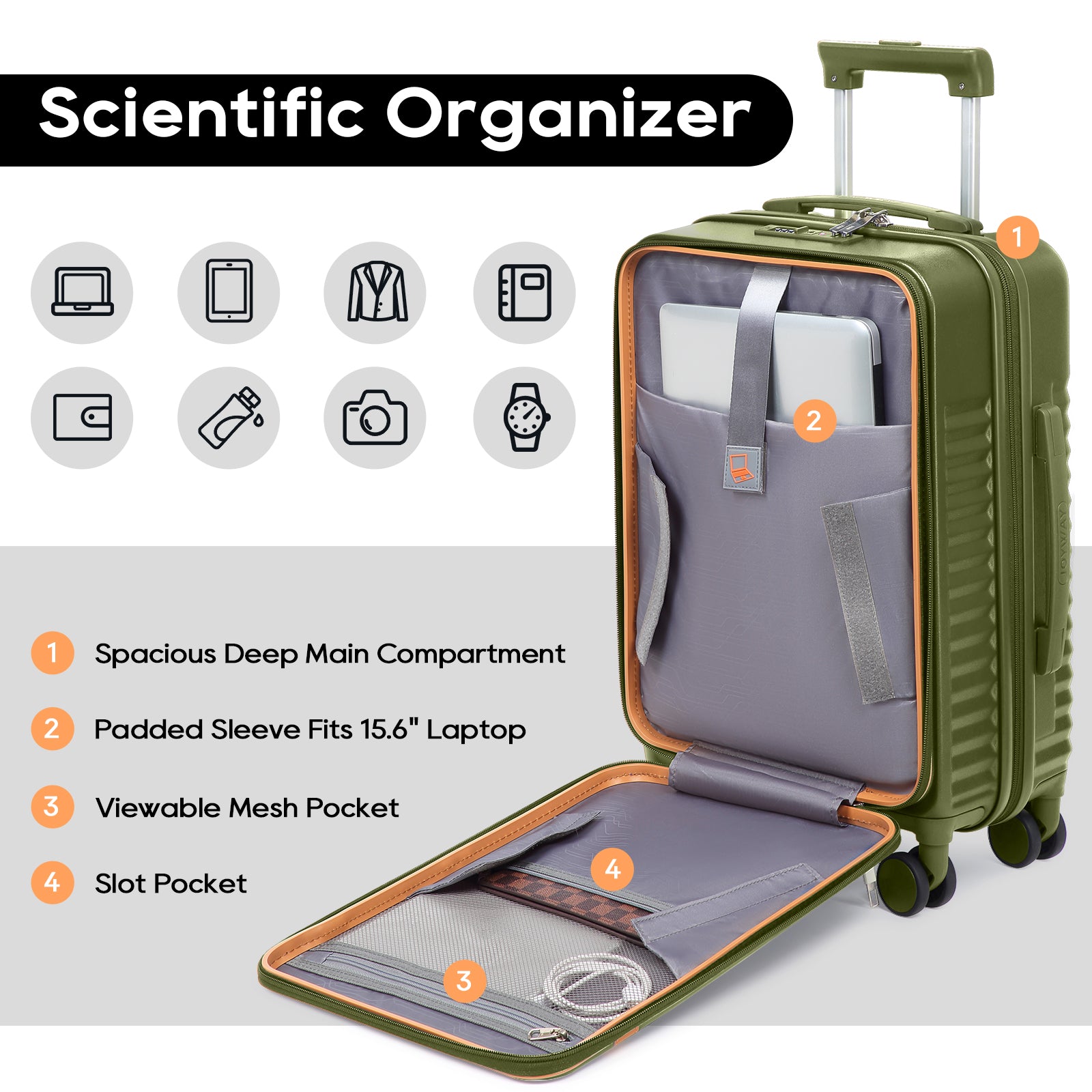 JOYWAY Front-Opening Carry-On Luggage – joyway