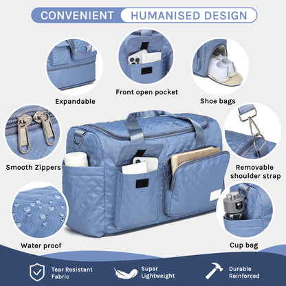 Joyway Duffle Bag, Foldable Gym Bag with Wet Bag