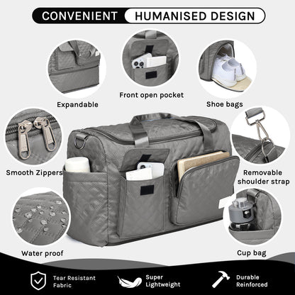 Joyway Duffle Bag, Foldable Gym Bag with Wet Bag