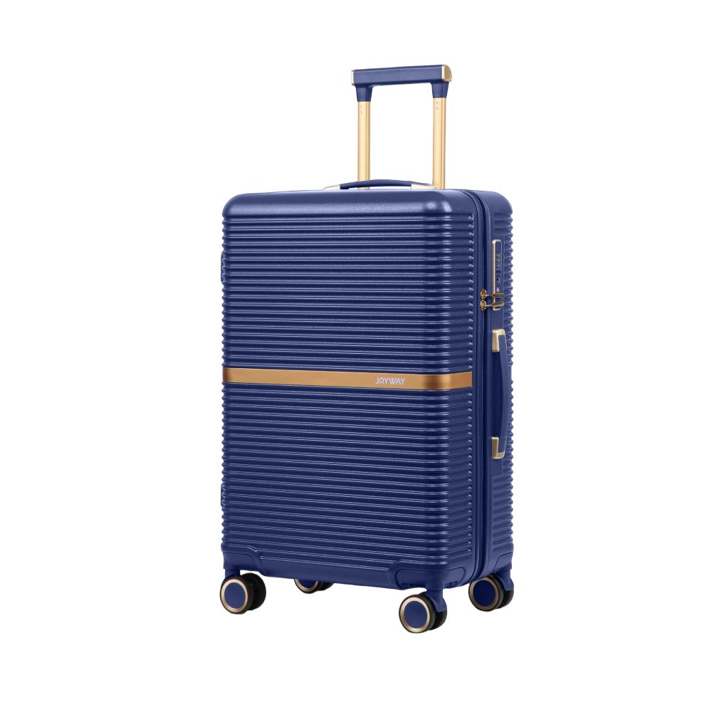 20-inch lightweight and durable ABS luggage , featuring silent universal wheels, shockproof design，as well as a cup holder function, making it an excellent travel companion PF001