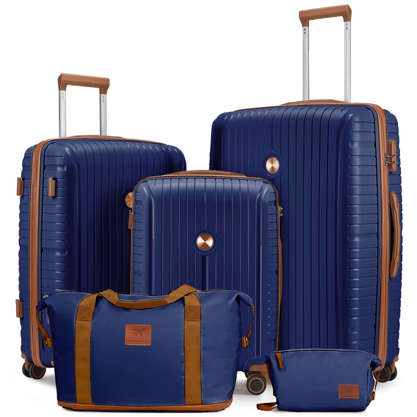 5 Piece Set 20/24/28 Inch Lightweight Hard Shell Luggage Set TR015