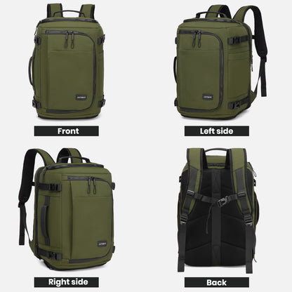 Mochila de viaje Joyway para mujeres y hombres, mochila de gran capacidad con compartimento para zapatos, bolsa de fin de semana impermeable, mochila para portátil con apertura amplia, bolsa de viaje para pernoctaciones, trabajo y gimnasio.