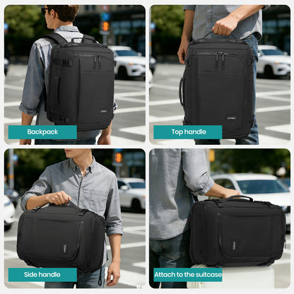 Mochila de viaje Joyway para mujeres y hombres, mochila de gran capacidad con compartimento para zapatos, bolsa de fin de semana impermeable, mochila para portátil con apertura amplia, bolsa de viaje para pernoctaciones, trabajo y gimnasio.