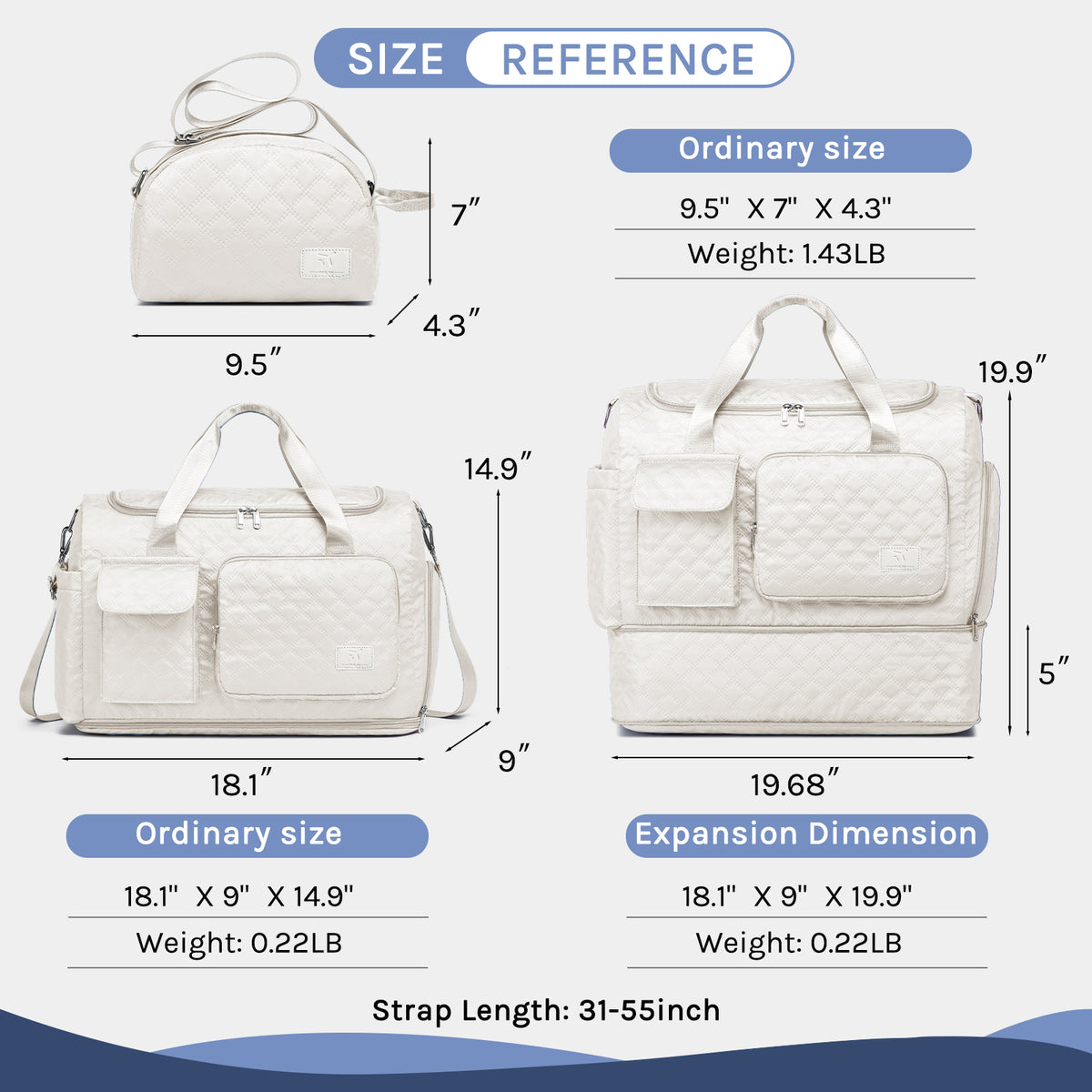 Bolsa de lona Joyway, bolsa de gimnasio plegable con bolsa para ropa mojada