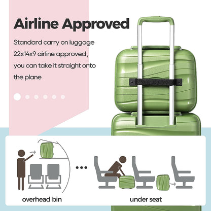 3 Pieces  Luggage Set Expandable Hard Shell  Luggage Set 