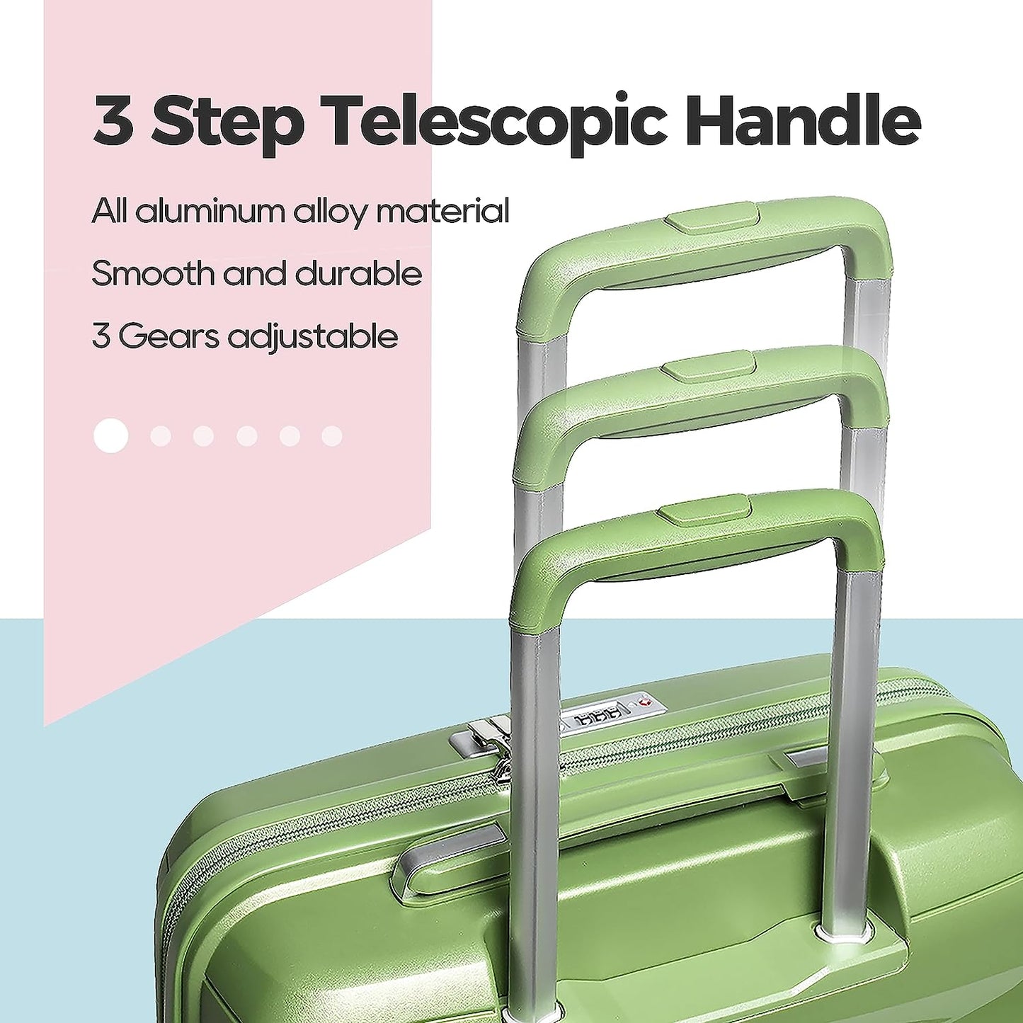 3 Pieces  Luggage Set Expandable Hard Shell  Luggage Set 
