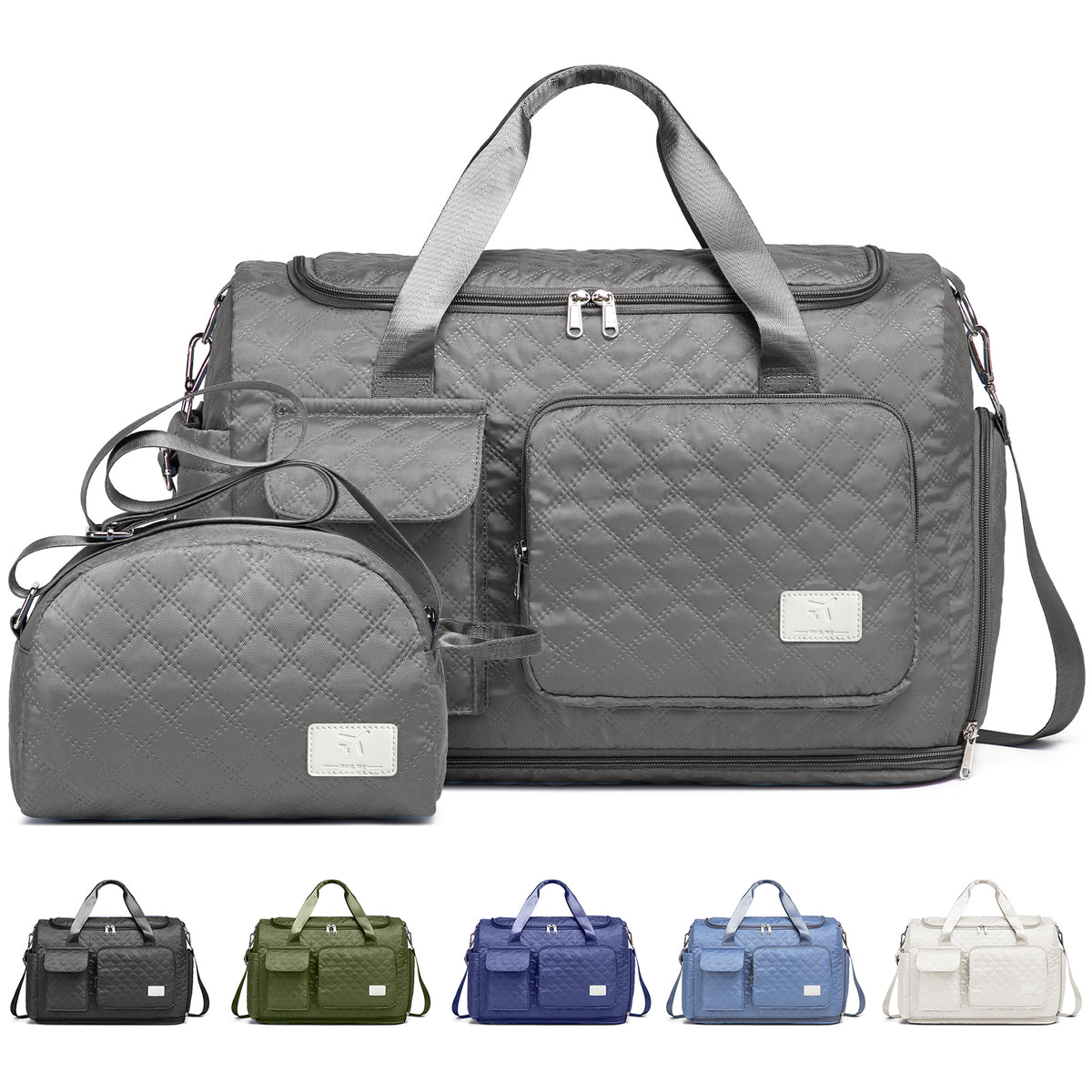 Bolsa de lona Joyway, bolsa de gimnasio plegable con bolsa para ropa mojada
