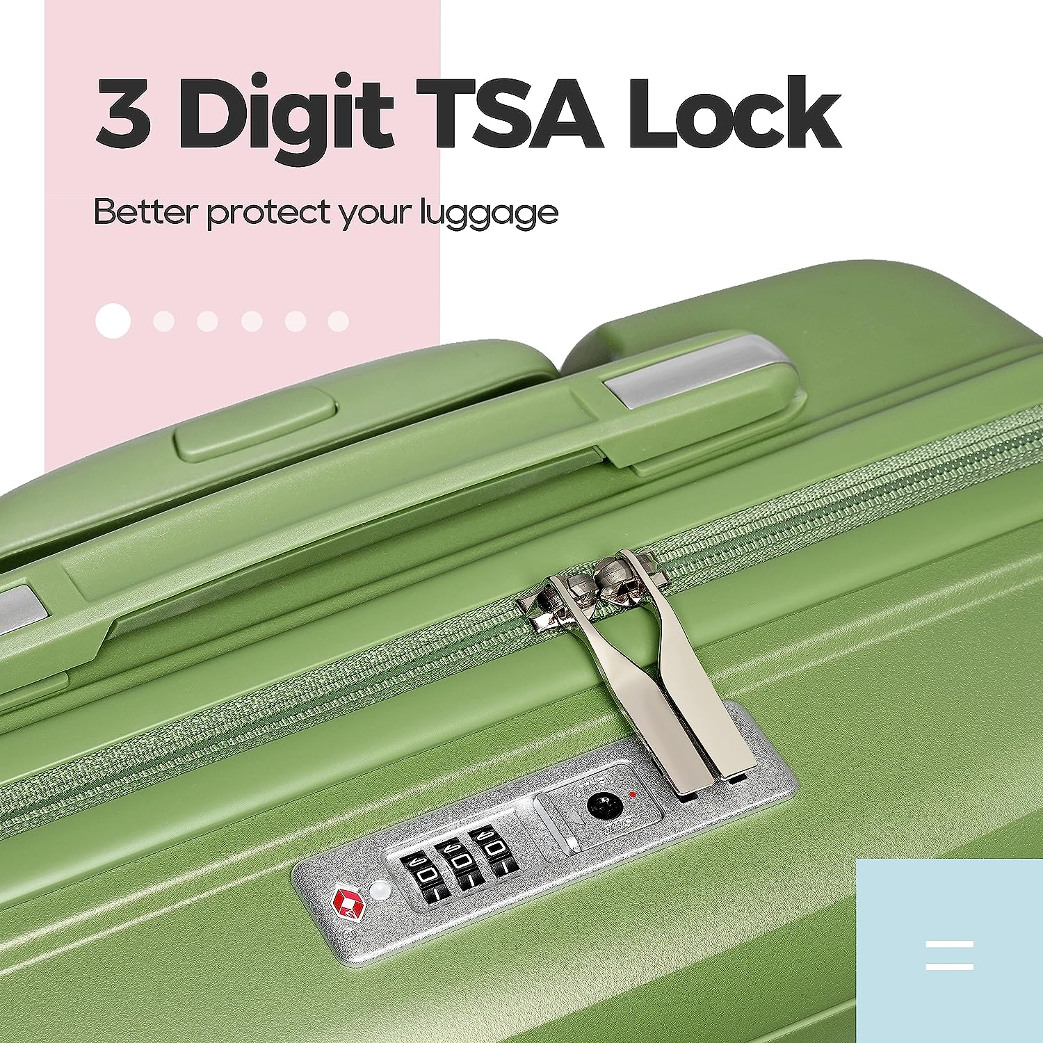 3 Pieces  Luggage Set Expandable Hard Shell  Luggage Set 