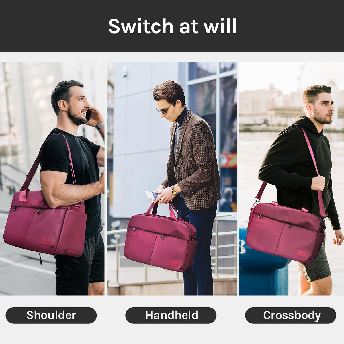 Bolsa de Viaje de Fin de Semana Grande con Compartimento Maleta de Mano Duffle Bag BAG002