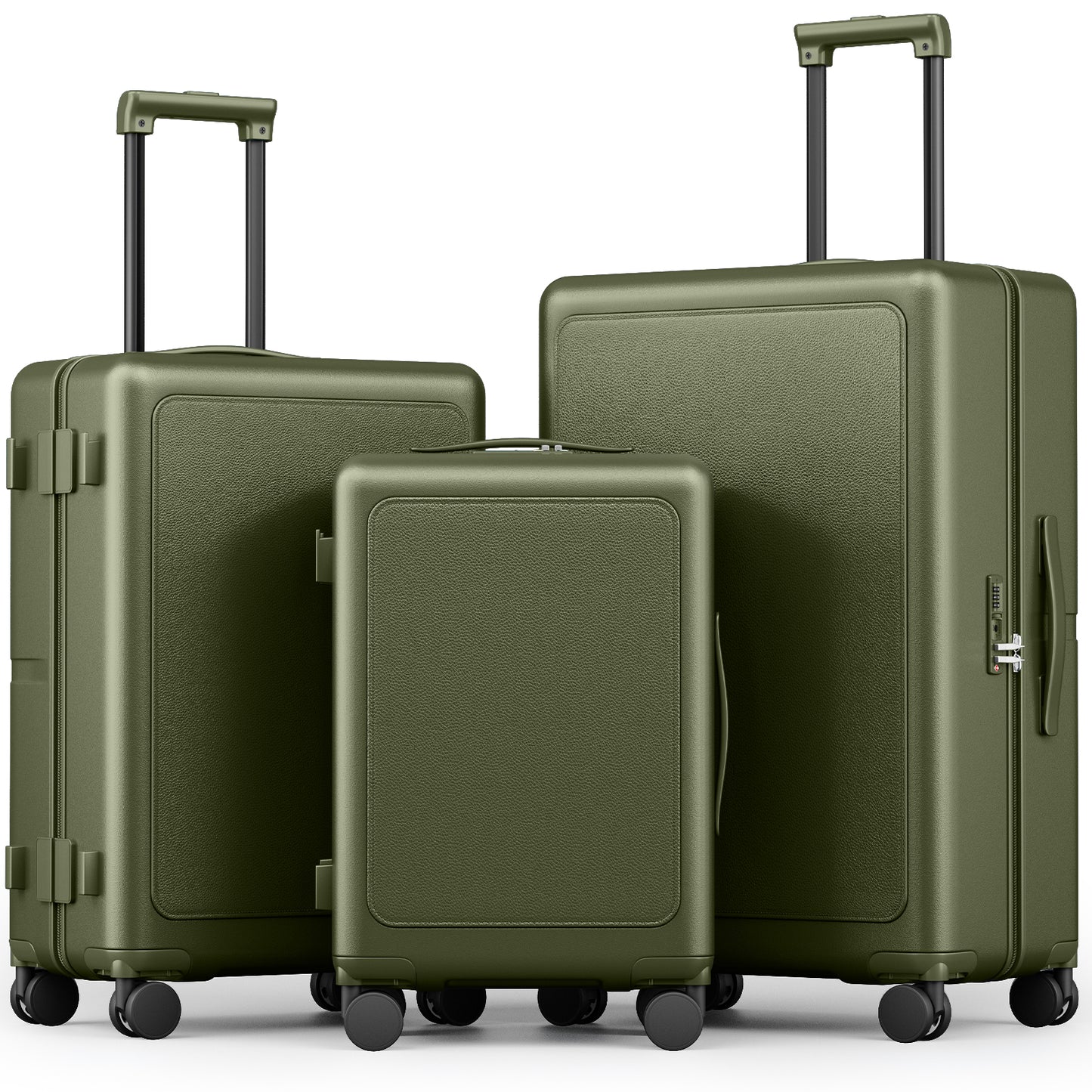 Joyway Luggage Sets 3 Piece with SpinnerWheels, Carry On Luggage 20In with PCHardshell, Lightweight Suitcase Set with TSALock and Pressure-resistant Frame, 20/24/28Inch PF003