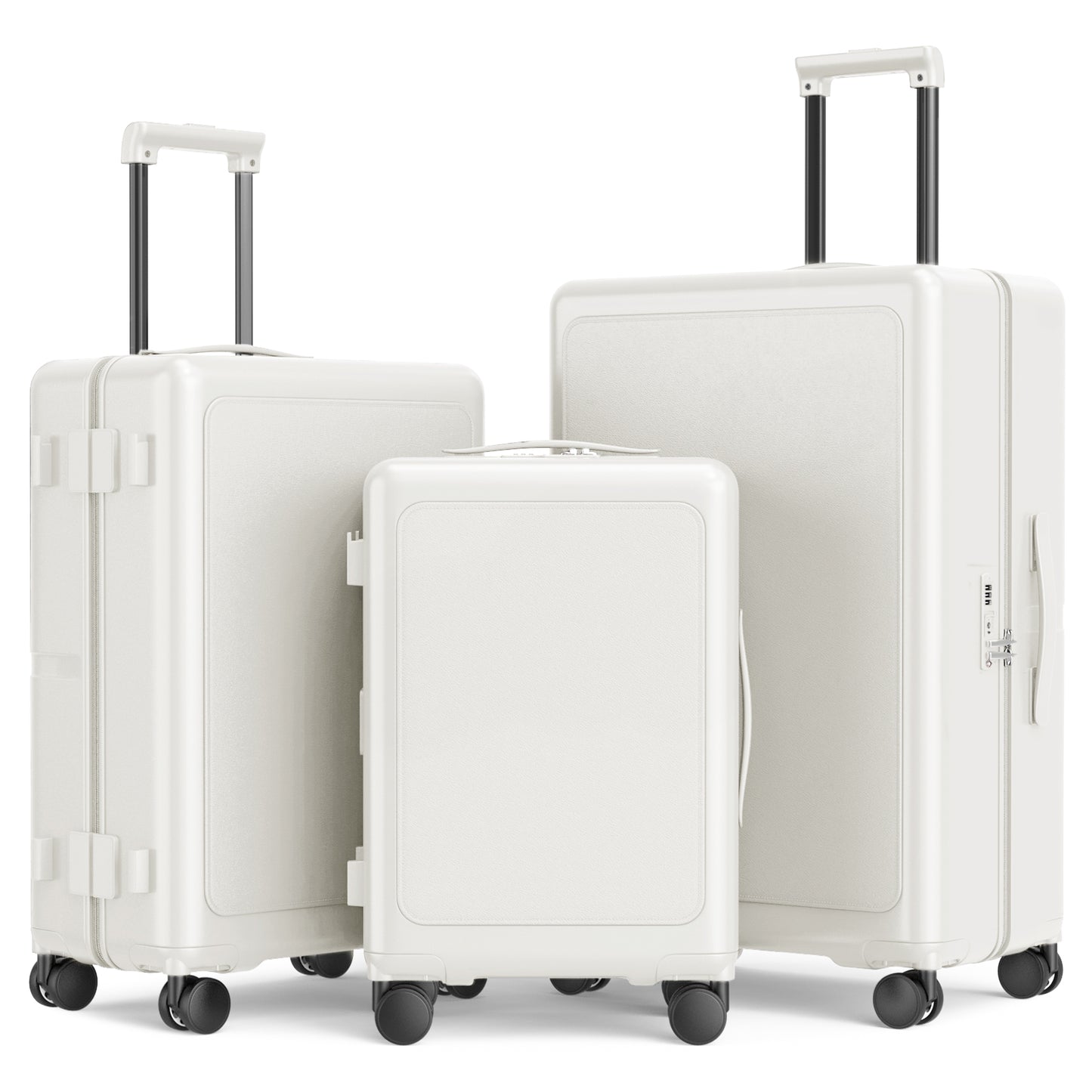 Joyway Luggage Sets 3 Piece with SpinnerWheels, Carry On Luggage 20In with PCHardshell, Lightweight Suitcase Set with TSALock and Pressure-resistant Frame, 20/24/28Inch PF003