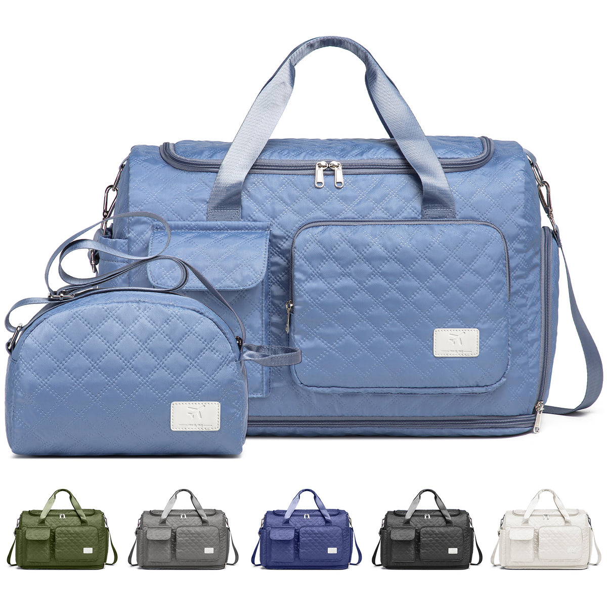 Bolsa de lona Joyway, bolsa de gimnasio plegable con bolsa para ropa mojada