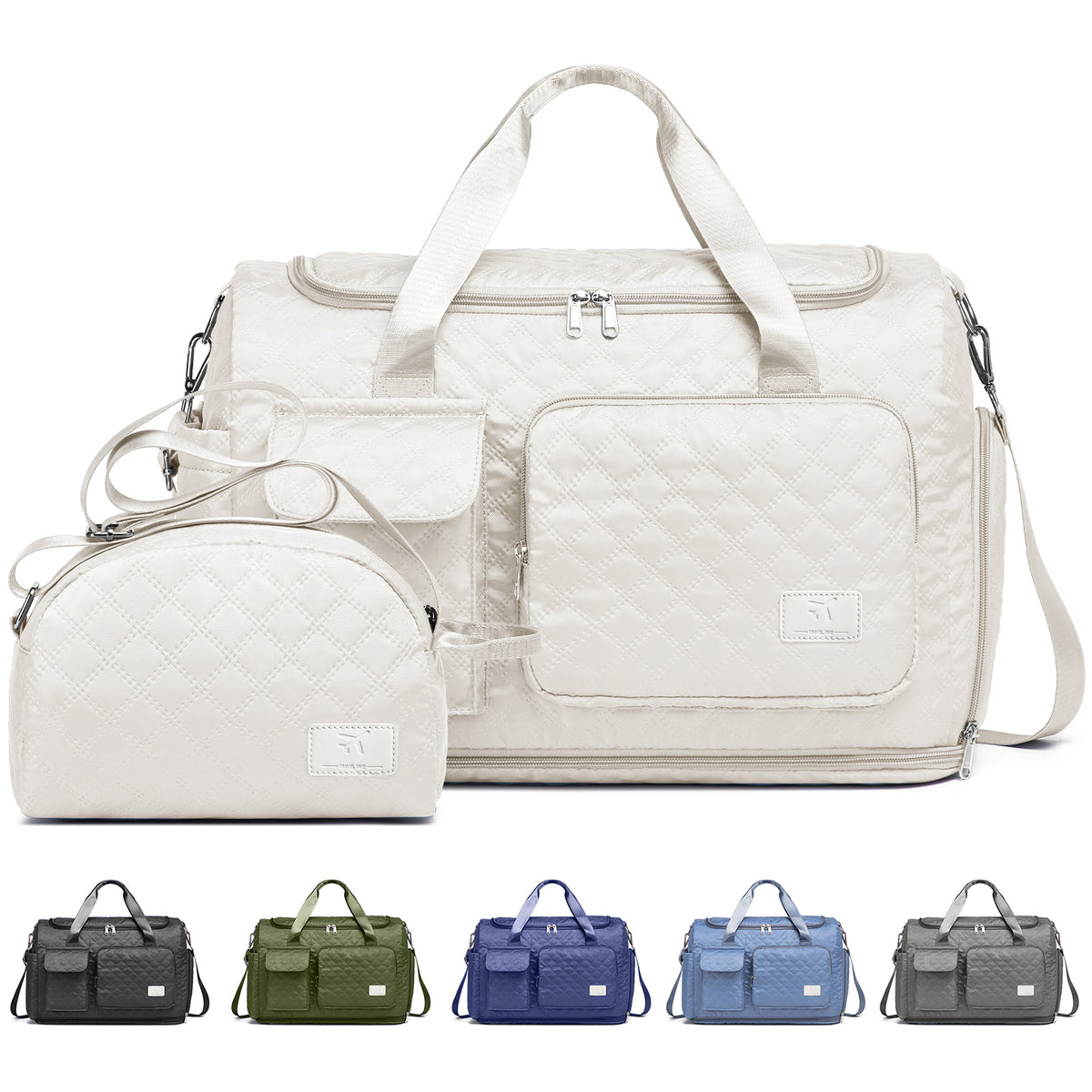 Bolsa de lona Joyway, bolsa de gimnasio plegable con bolsa para ropa mojada