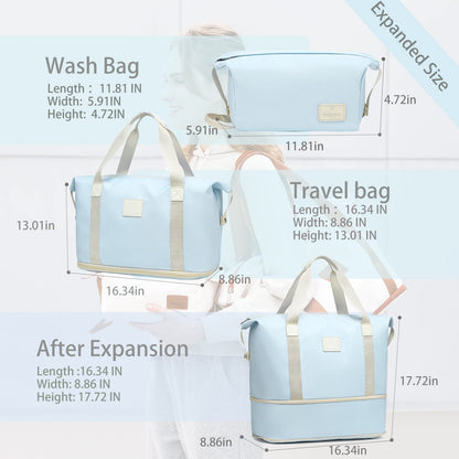 Joyway Weekender Travel Duffel Bag with Wet Pocket