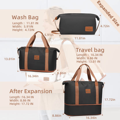Joyway Weekender Travel Duffel Bag with Wet Pocket