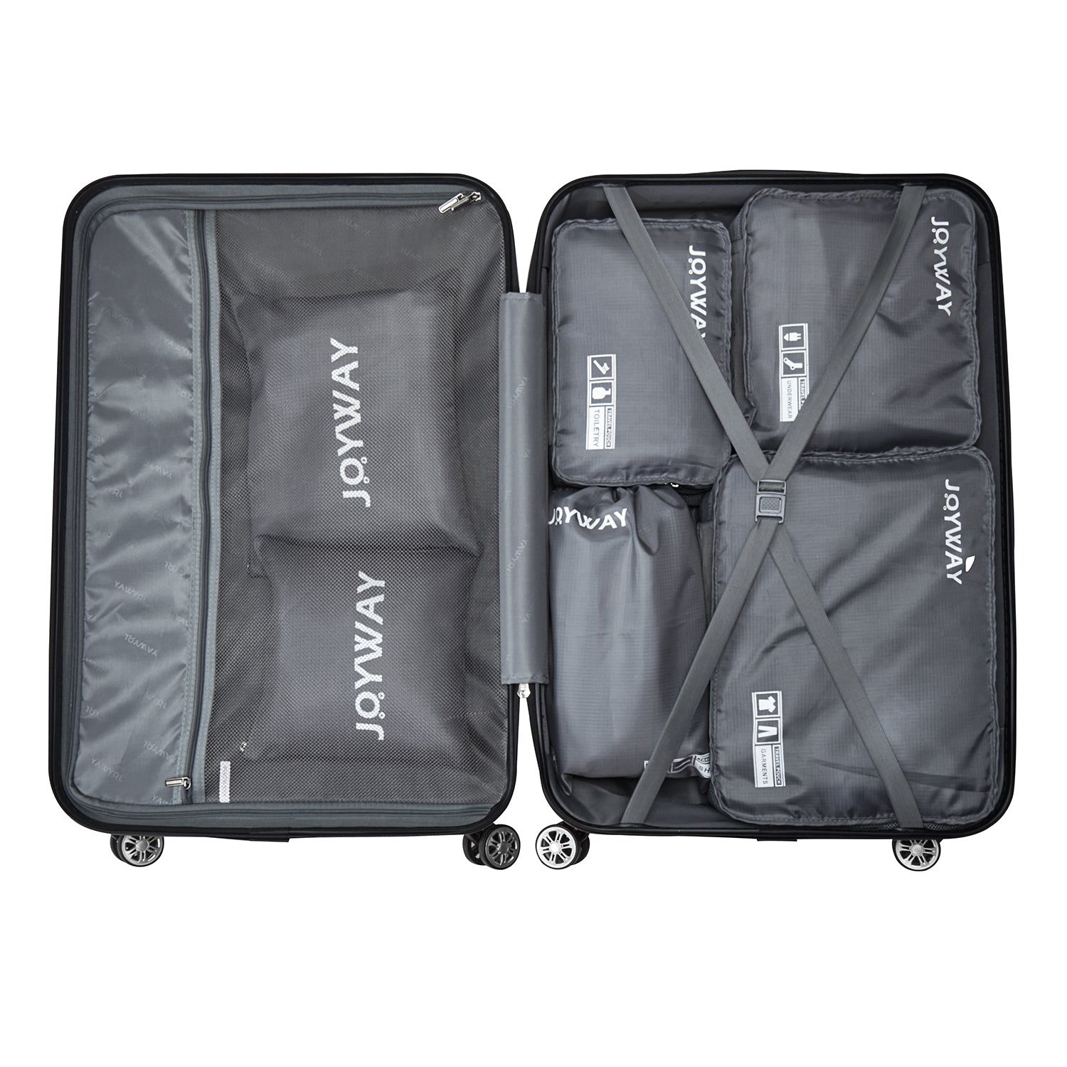 joyway Expandable 7-Piece Suitcase For Travel Luggage Set